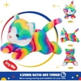 thumbnail image 3 of Glow Guards Light up Rainbow Cat Stuffed Animal Soft Kitty Plush Toy with LED Night Light Christmas Children's Day Birthday Gifts for Toddlers Kids Boys and Girls Children, 13'', 3 of 6