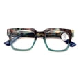 thumbnail image 2 of V.W.E. Women Bold Square Progressive Reading Glasses - Clear on Top Reader - AR coating Z123 +3.00, 2 of 4