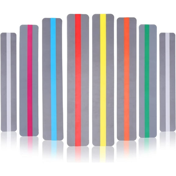 8pcs Colored Overlays for Reading, Plastic Bookmarks Guided Reading Highlight Strips for Kids Adults Dyslexia