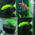thumbnail image 4 of Crystal Glass Aquatic Plant Cup Pot Holder, Aquarium Tank Live Plant Glass Pot Red Shrimp Holder with 2 Suckers,Fish Tank Aquascape Decor, 4 of 7