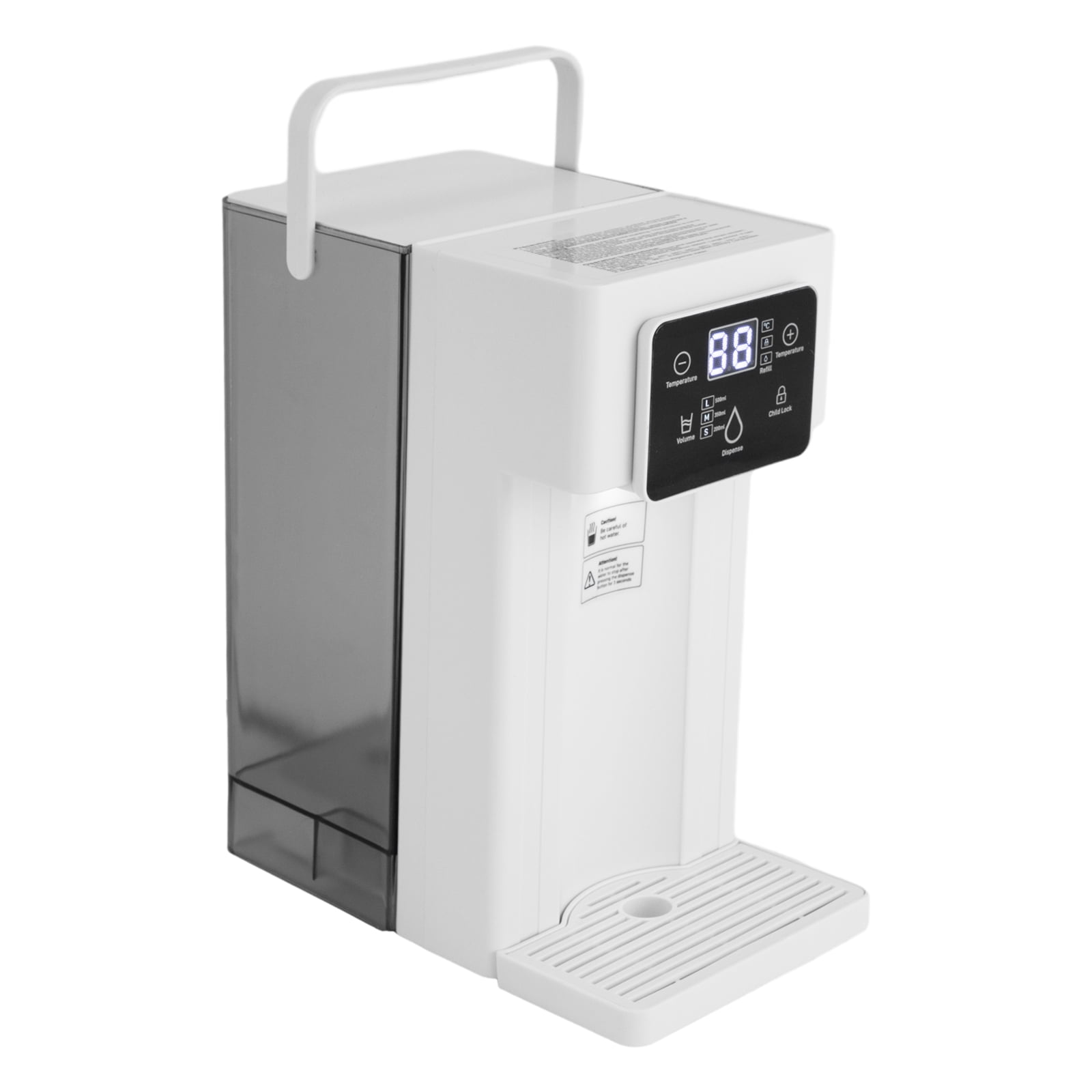 Instant Hot Water Dispenser, 1500W Rapid Heating, 0.79 Gallon Capacity, 3 Temperature Settings with Safety Lock, Compact 9.05x11.22in for Office