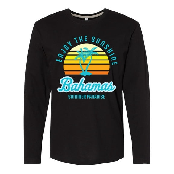 Inktastic Enjoy the Sunshine Bahamas Summer Paradise Long Sleeve T-Shirt