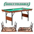 thumbnail image 3 of RACK Crucis 5.5 Feet Folding Billiard Pool Table Multi Player Game, Green, 3 of 6
