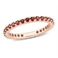 thumbnail image 1 of 1,15 Carat (CTW) GARNET ETERNITY MARIAD BANG RING EN 10K ROSE GOLD, 1 of 4