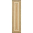 thumbnail image 4 of SAFAVIEH Braided Marco Stripe Bordered Area Rug, Tan/Multi, 8' x 10' Oval, 4 of 8