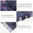 thumbnail image 5 of FORMRS Womens Scarf Winter Soft Long Big Warm Shawls Wrap Tassel Scarves, Purple Sky Pattern, 5 of 9