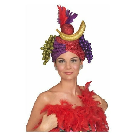 Shimmering Carmen Miranda Fruit Hat for Adults