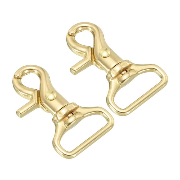 Uxcell Lobster Clasp Keychains, 2 Pack 1 Inch Oval Clasps Swivel Trigger Snap Hook