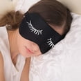 thumbnail image 2 of Comfortable Breathable Sleep Mask, Natural Silk Sleep Mask with Adjustable Strap, Blocks All Light for Men Women Teens Kids, 2 of 8
