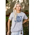 thumbnail image 3 of US Navy Mom Military Anchor Logo Women's Graphic T Shirt Tees Brisco Brands S, 3 of 5