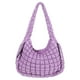 thumbnail image 1 of Bolsa acolchada Juoxeepy, grande, de nailon morado para mujer, 1 of 6