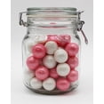 thumbnail image 2 of Naturejam Pink & White Shimmery Gumballs 1 Pound Size-1 inch Pearl Gumballs for Girl Baby Shower, 2 of 6