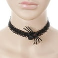 thumbnail image 3 of Halloween Skeleton Hand Spider Necklaces, Black Velvet Choker Classic Gothic Lace Choker Necklace for Women Party Consume, 3 of 5