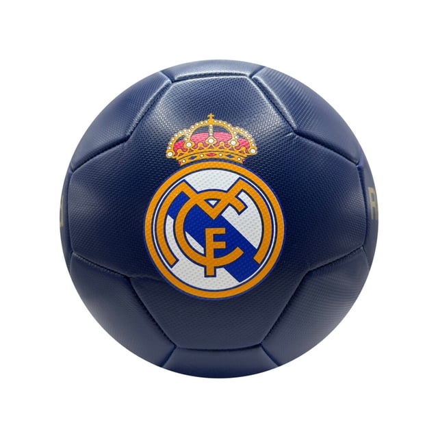 Real Madrid - Navy & Gold Club Crest Soccer Ball (Size 5)