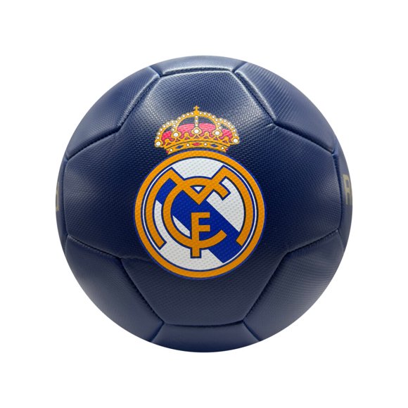 Real Madrid - Navy & Gold Club Crest Soccer Ball (Size 5)
