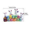 thumbnail image 3 of Yatlte Easter Bunny Eggs Centerpiece Tabletop Decorations, Resin Rabbit Figurine Decor Happy Easter Eggs Spring Bunny Statue for Home Tiered Tray Decorations, 3 of 4