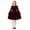 Wine, variant on Huowey Infants Girls Dress Ruffled Long Sleeve Casual Autumn Party Dress Holiday Dailywear, 5-6 Years