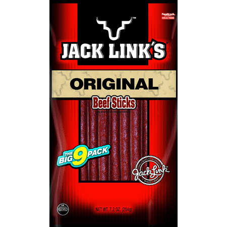 Jack Link's Beef Snack Sticks, Protein Snack, 9 Count (7.2oz)