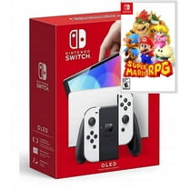 Nintendo Switch OLED Model w/ White Joy-Con Console with Super Mario RPG Game - Limited Bundle - Import with US Plug NEW