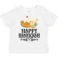 thumbnail image 3 of Inktastic Happy Hanukkah Dreidel Donut Boys or Girls Toddler T-Shirt, 3 of 5