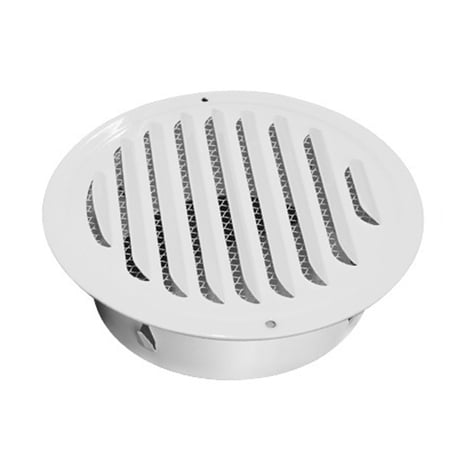 Round Ducting Air Ventilation Covers Wall Vent Covers Stainless Steel Air Outlet Vent with Builted-in Meshes Easy to Install