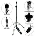 thumbnail image 4 of Support Cymbale Portable Hi-Hat avec Pédale Lisse 3 Pieds Support Hauteur Réglable Pratique Support Cymbale Compatible avec Cymbale Universel, 4 of 6