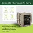 thumbnail image 2 of Dakota 283 Canine Rough and Tough Economy Pet Kennel, Intermediate, Sandstone, 2 of 12