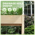 thumbnail image 6 of CONCETTA Wooden Raised Garden Bed - Elevated Planter Box with Drainage & Liner, 72" x 23" x 30" for Backyard/Patio/Balcony (Natural), 6 of 11