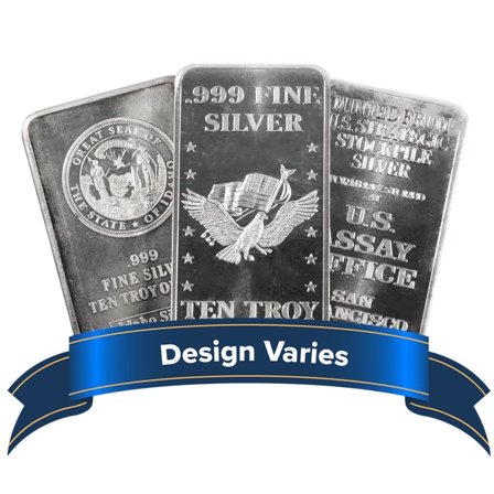 10 Troy oz Hallmarked Silver Bar .999 Fine Secondary Market