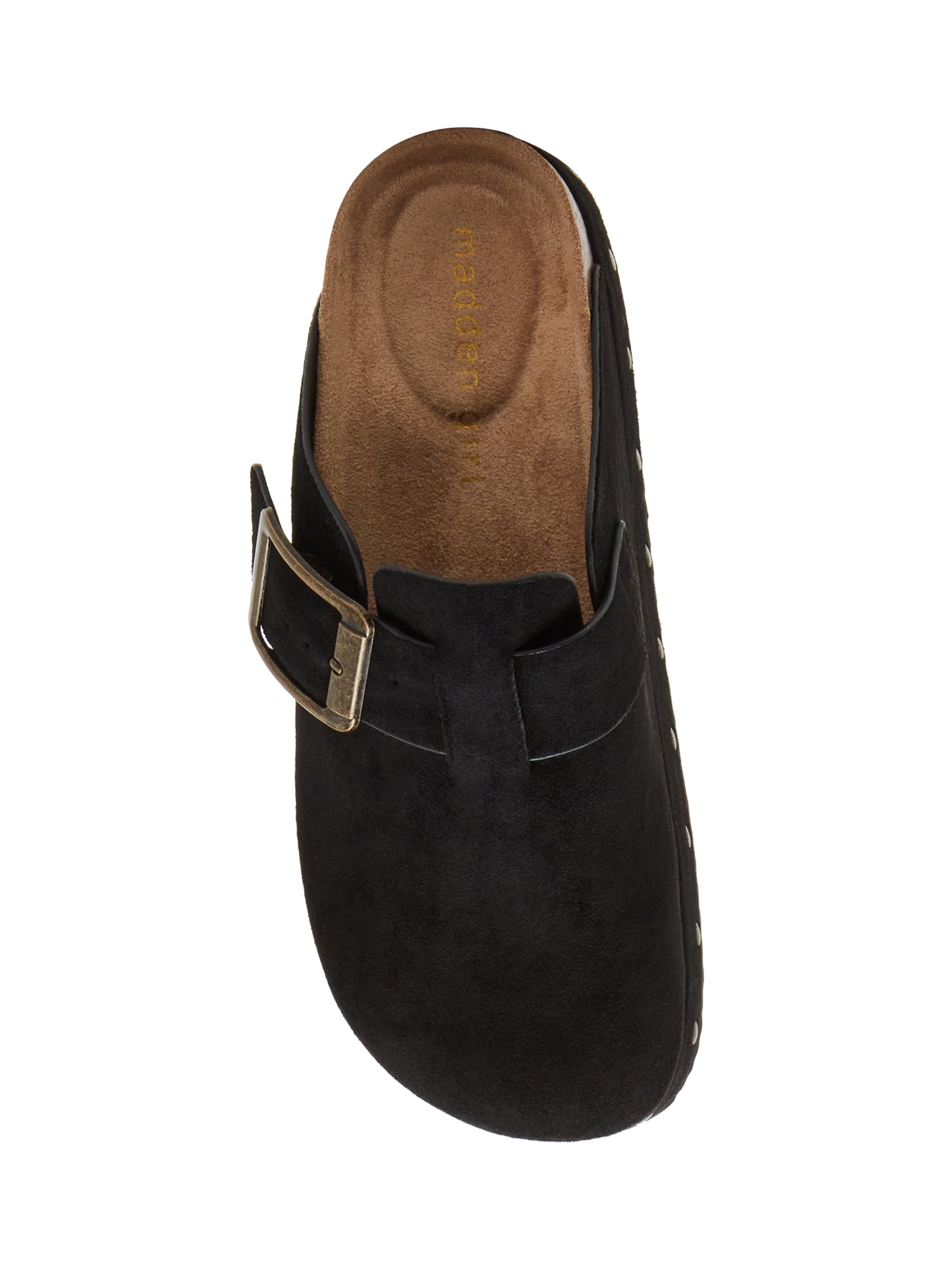 Madden Girl Women's Luna Faux Suede Platform Clogs
