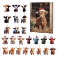 thumbnail image 1 of TIELUTT Home Decorate 2025 Holiday Advent Calendar Advent Calendar Collectible Funny Christmas Countdown Pin Classroom Clock Out Battery String Lights with Timer Warm Poop Timer Stop Timer for Kids, 1 of 8