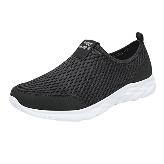NOKIO Women's Soft Cushioned Sneakers Hollow Breathable Mesh L𝗈afers Wide Width Athlet𝗂c Tennis Summer S𝗅ip On Fashion Sneakers Outdoor Walking Casual Shoes