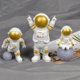 thumbnail image 2 of estatuas de resina de astronauta, figuras de astronauta para pastel, adornos de coche en miniatura., 2 of 6