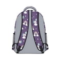 thumbnail image 3 of Unicorn and Rainbow Purple Pattern Backpack for School, Cute School Bag with Adjustable Shoulder Straps and Padded Back, 15.3"x11"x6.7", 3 of 5