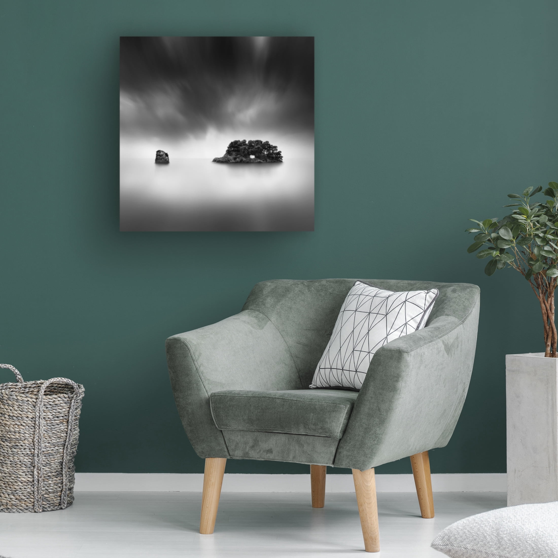 Canvas Wall Art - George Digalakis 'Madonnas Chapel' Wall Art for Living Room, Bedroom, or Office D?cor by Trademark Fine Art - 14 x 14 Inches