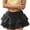 Black, variant on HXWCHs Women's High Waist Pleated A Line Mini Skirt with Built In Shorts Comfortable Stretchy Bow Tie Waistband Design Black XL