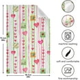 thumbnail image 5 of Watercolor Valentines Hearts Dish Towels Set of 1, Love Gifts Stripes Washable Tea Towels Dishcloths Lint-Free 18x28 Inch Fast Drying for Home Kitchen Clean, 5 of 7