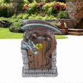 thumbnail image 1 of Innovative simulation resin miniature fairy door in resin for fairy garden accessories, 1 of 5