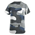 thumbnail image 4 of Aofany Womens Nursing Scrub Tops Camouflage Printed Working Uniform Short Sleeve V Neck Workwear Blouse T-shirt with Pockets, 4 of 4
