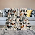 thumbnail image 2 of Chicken Blanket for Boys Girls, Chicken Lovers Gifts, Fleece Rooster Chicken Throw Blanket for Kids Adults,Super Soft Chicken Blankets for Bed Couch 50"x40", 2 of 6