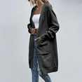 thumbnail image 6 of qolati Cardigan Sweaters for Women Oversized Lantern Sleeve Open Front Long Cardigans Lightweight Cozy Cable Knit Winter Coats Outerwear, 6 of 7