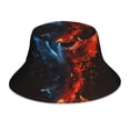 thumbnail image 1 of Balery Red And Blue Fire Bird Sombreros para el sol para hombre y mujer, sombrero de pescador con UPF 50+, 1 of 6