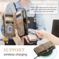 thumbnail image 2 of JTCASES for Google Pixel 8A Wallet Case with Zipper Purse Card Holders Flip Stand Wrist Strap Magnetic Closure PU Leather Anti-scratch Support Wireless Charging Drop Resistant Shell, Brown, 2 of 10