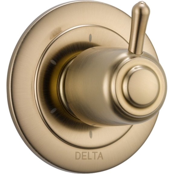 Delta 6-Setting 3-Port Diverter Trim, Champagne Bronze