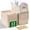 Natural, variant on 12 Pack Plastic Storage Baskets for Organizing, Storage Baskets for Shelves with Handles, Small Storage Bins with Labels, Organizer Baskets for Cabinet,Closet, Office