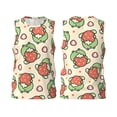 thumbnail image 2 of Gaeub Frog Hold Strawberry Men's Mesh Basketball Jersey, Quick-Drying Sleeveless Top S-4XL, Loose Muscle Tank Top -Small, 2 of 9