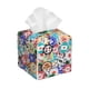 thumbnail image 1 of Balery Colored Casino Chips Porta Pañuelos de Cuero con Estampado – Funda Moderna Cuadrada para Caja de Pañuelos, Dispensador 5x5x5'', 1 of 7