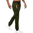 thumbnail image 7 of LMOIPLI Men's Casual Sports Sweatpants Tapered Zipper Ankle Soft Stretch Fabric Ideal for Running Fitness Training Everyday Wear Green XXXL, 7 of 7