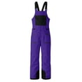 thumbnail image 5 of Dakiuu Kids Snow Bibs Girls Boys Insulated Waterproof Ski Pants Snow Suit Warm Outdoor Activewear Snowboard Overalls Snowsuit with Pockets Purple 8-9 Years (140), 5 of 8
