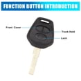 thumbnail image 3 of 3 Buttons Key Fob Remote Case Shell for Porsche Cayenne 911 996 Boxster 986, 3 of 8